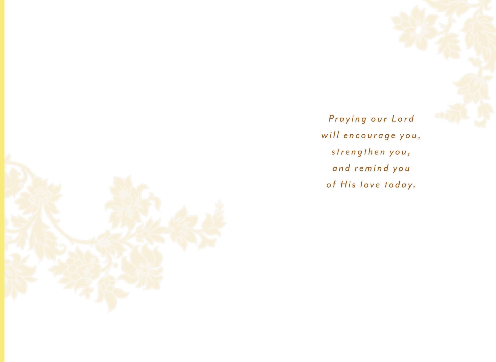 Flowers in the Window Religious Encouragement Card