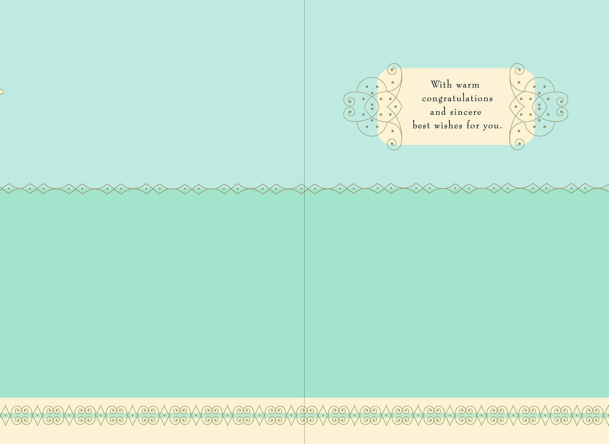 Lattice Framed Congratulations Card