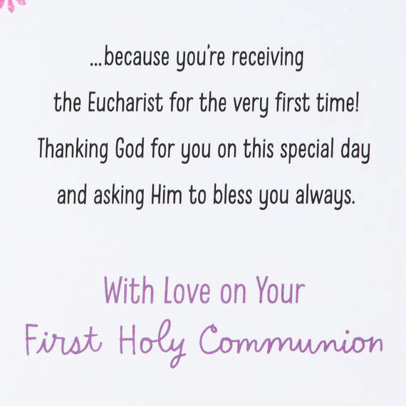Many Things to Celebrate Religious First Communion Card for Niece, , large image number 2