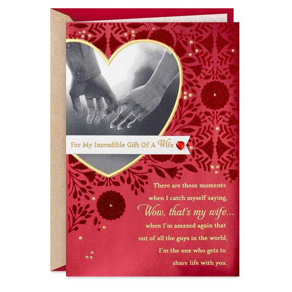 Incredible Gift Religious Valentine's Day Card for Wife, , large image number 1