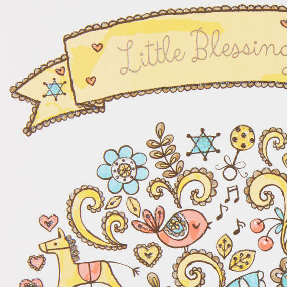 Mazel Tov on Your Little Blessing New Baby Card, , large image number 4