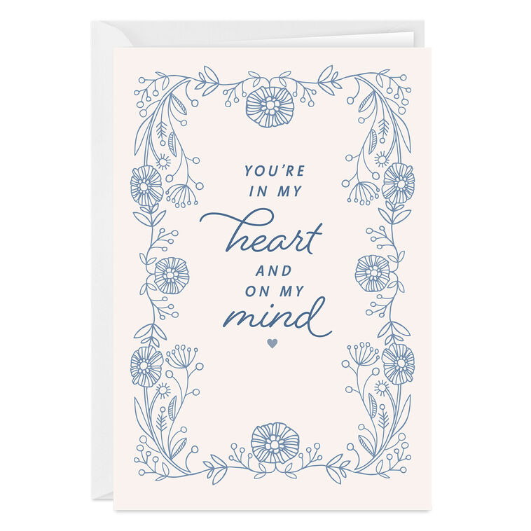 In My Heart and On My Mind Custom Mother's Day Card