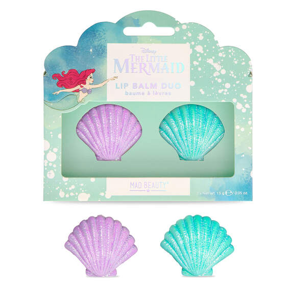Mad Beauty Disney The Little Mermaid Shell Lip Balms, Set of 2, , large image number 1