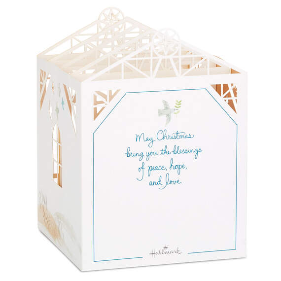 All Is Calm Nativity 3D Pop-Up Christmas Card, , large image number 2