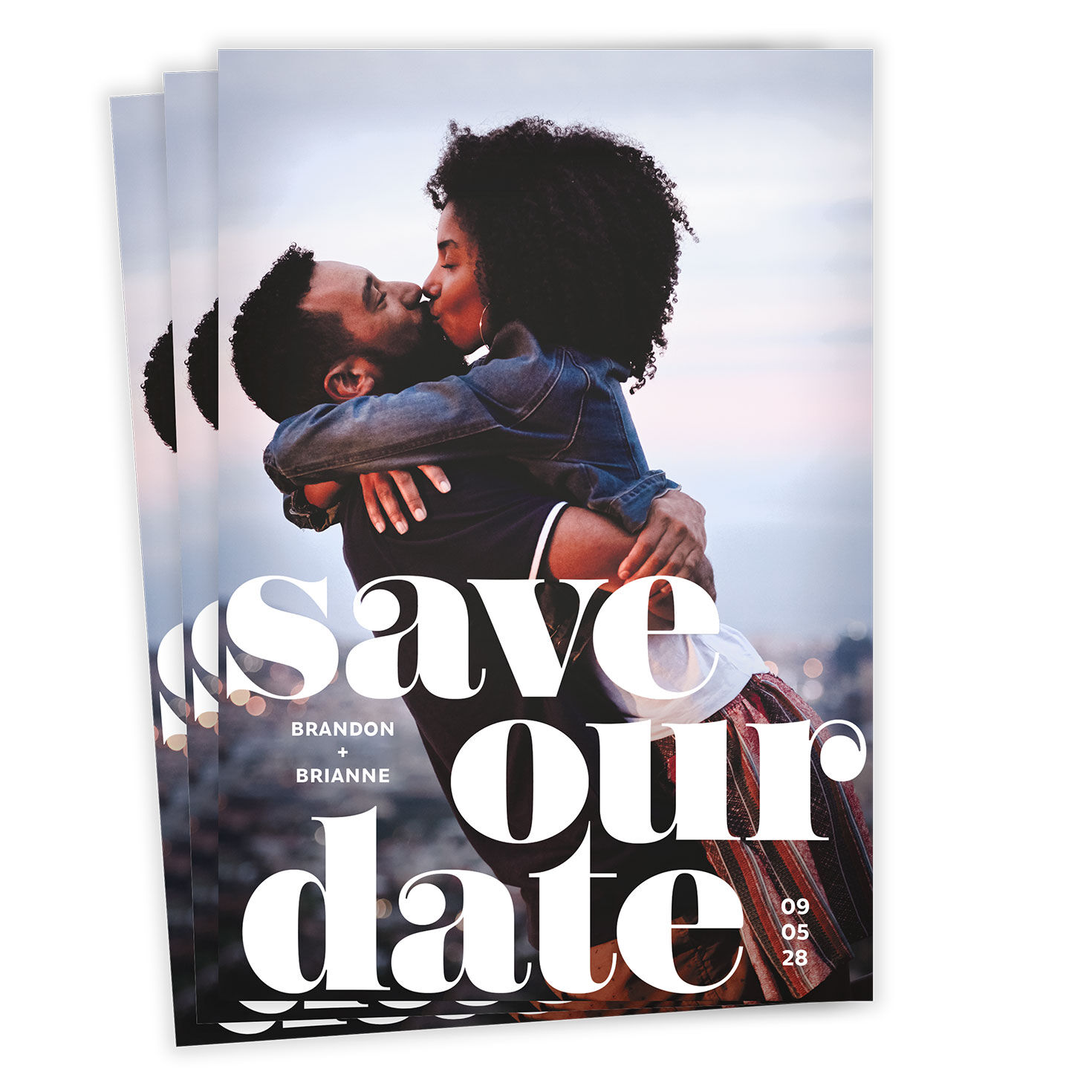 Minimalist Bold Save the Date