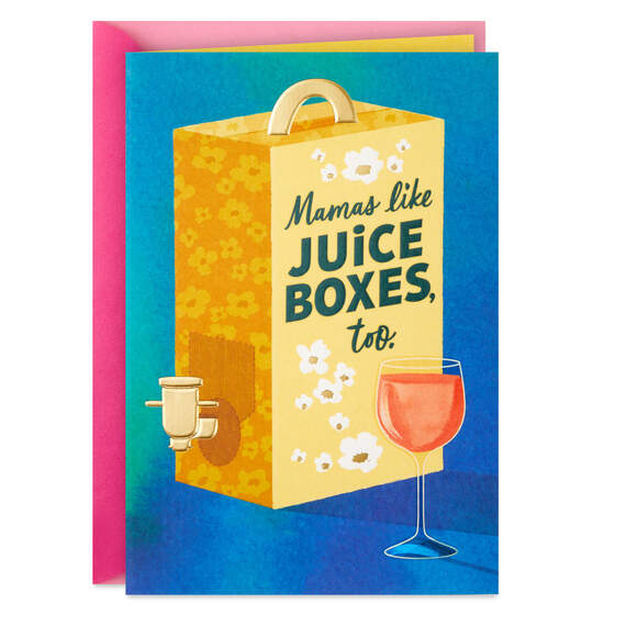 Mama's Happy Juice Wine Box Funny Mother's Day Card, , large image number 1