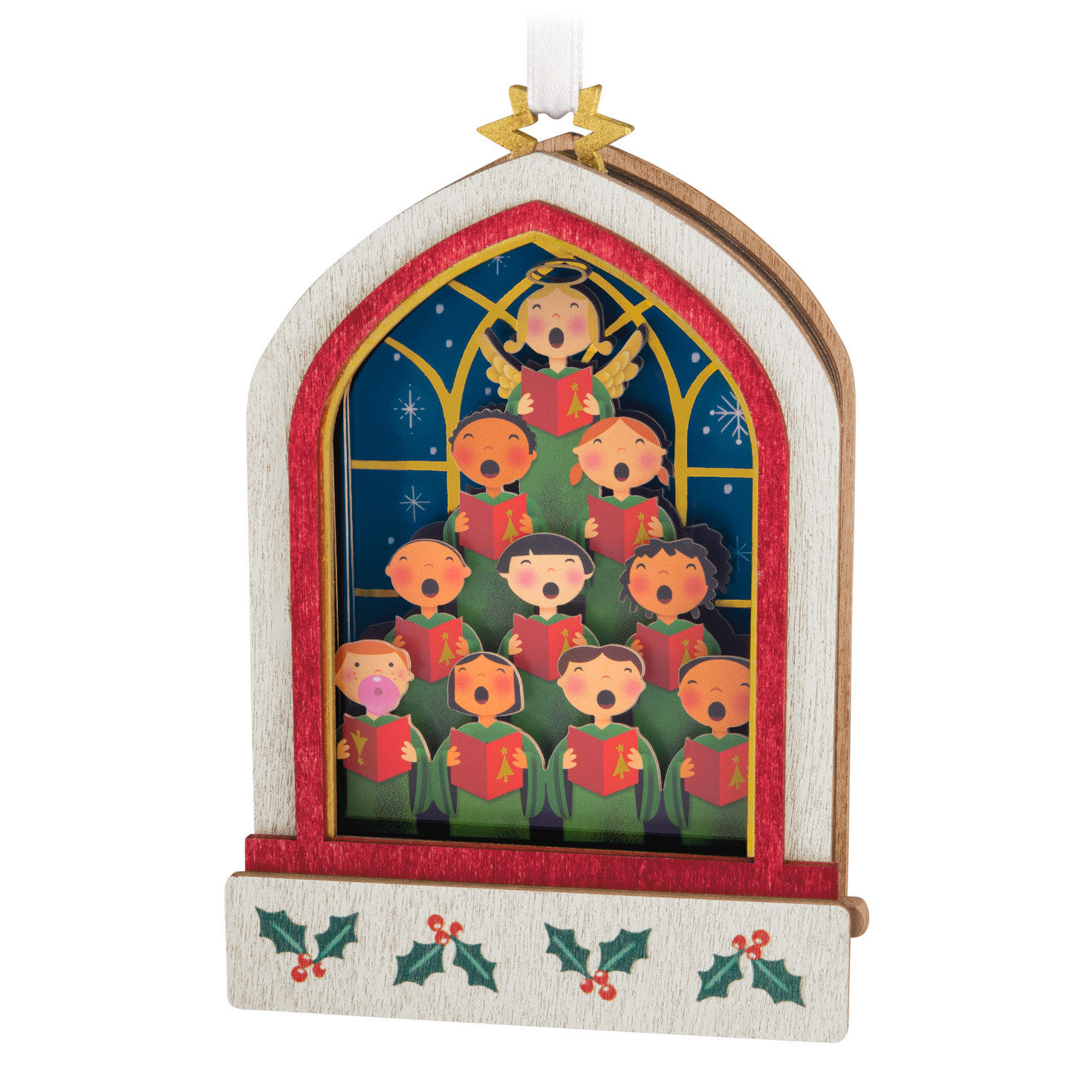 Lifting Their Voices Musical Papercraft Ornament