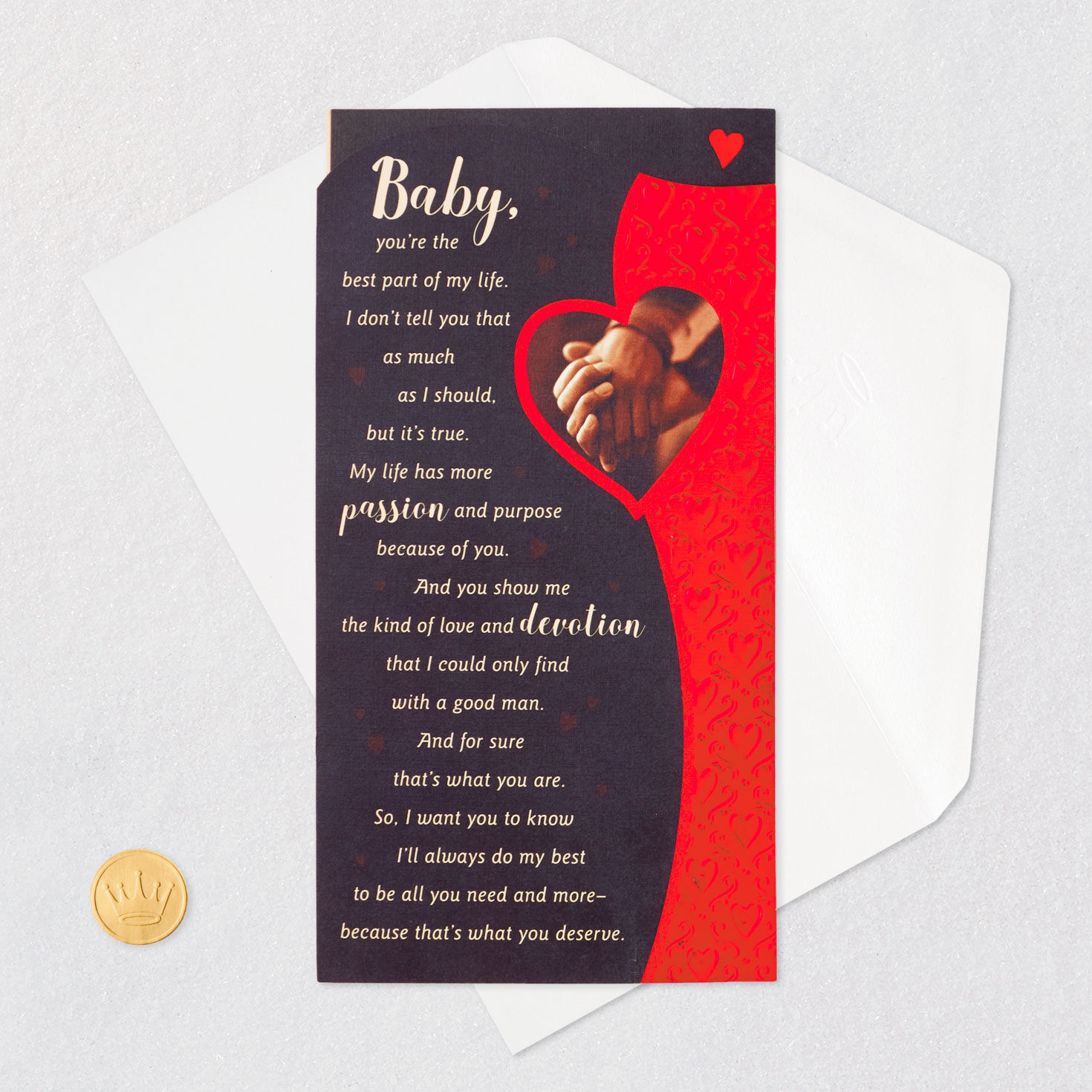 Romantic valentines day cards for him on sale