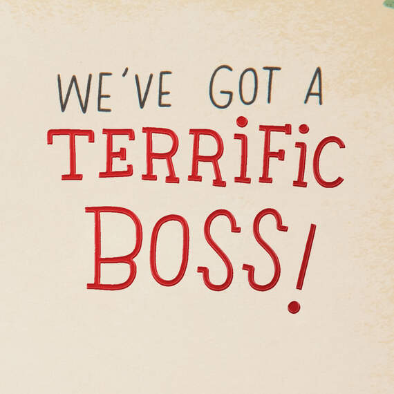 You're a Terrific Boss Christmas Card from All, , large image number 2
