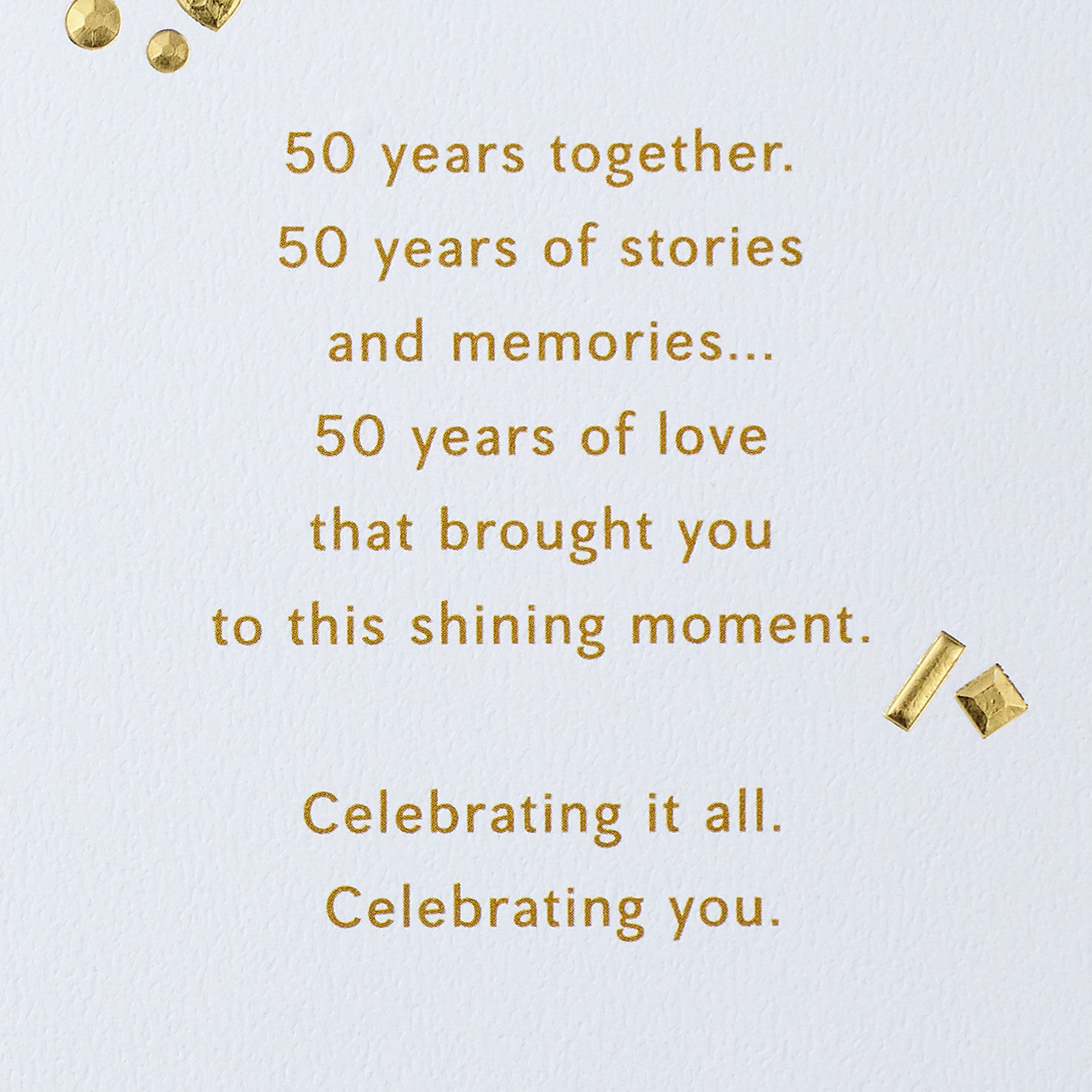 Fifty Years of Love 50th Anniversary Card for Couple for only USD 10.59 | Hallmark