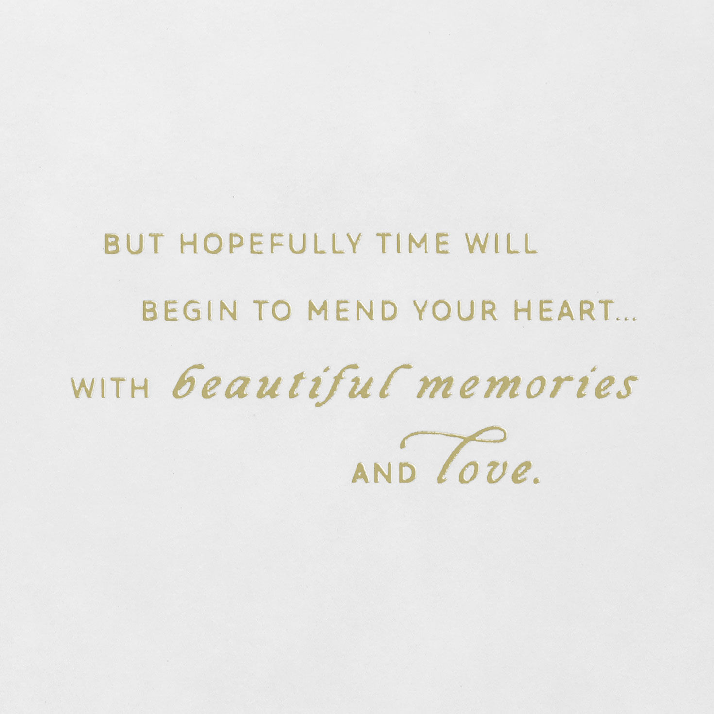 Teal and Gold Abstract Sympathy Card for Loss of Man Sentiment image number 2