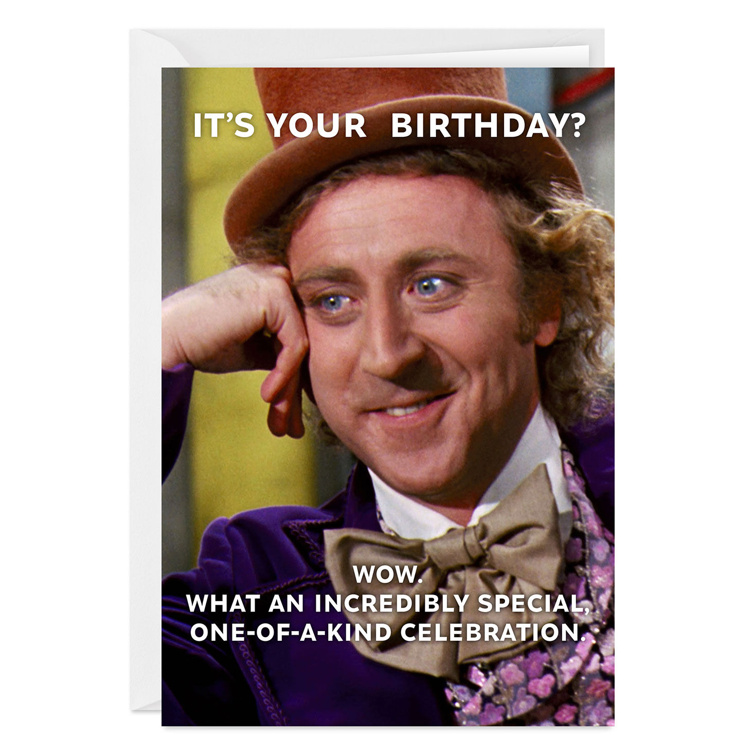 Willy Wonka & The Chocolate Factory Funny Custom Birthday Card
