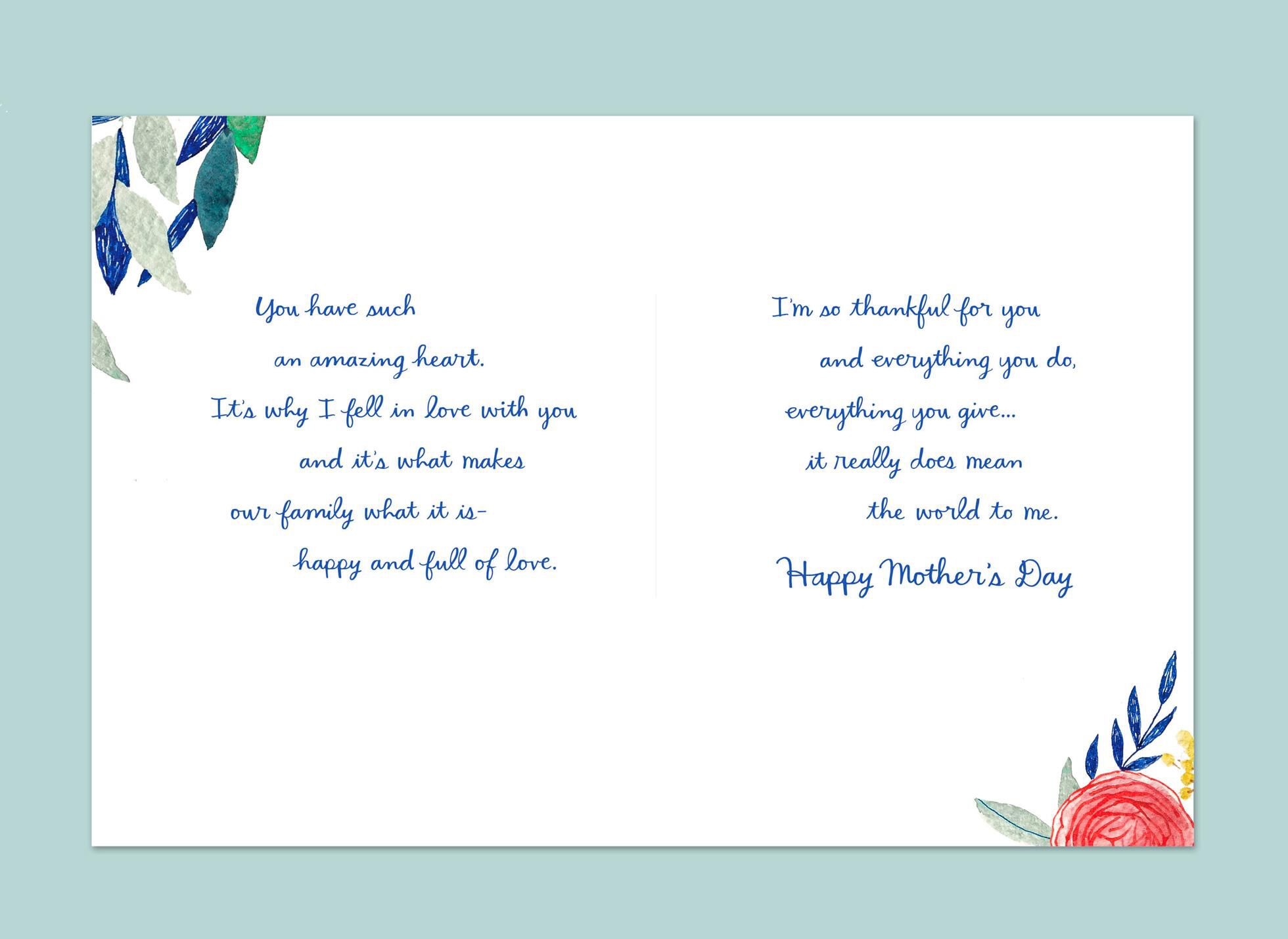 Your Amazing Heart Mother's Day Card for Wife