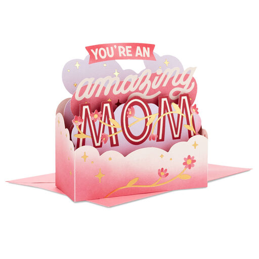 Mini Amazing Mom 3D Pop-Up Mother's Day Card, 