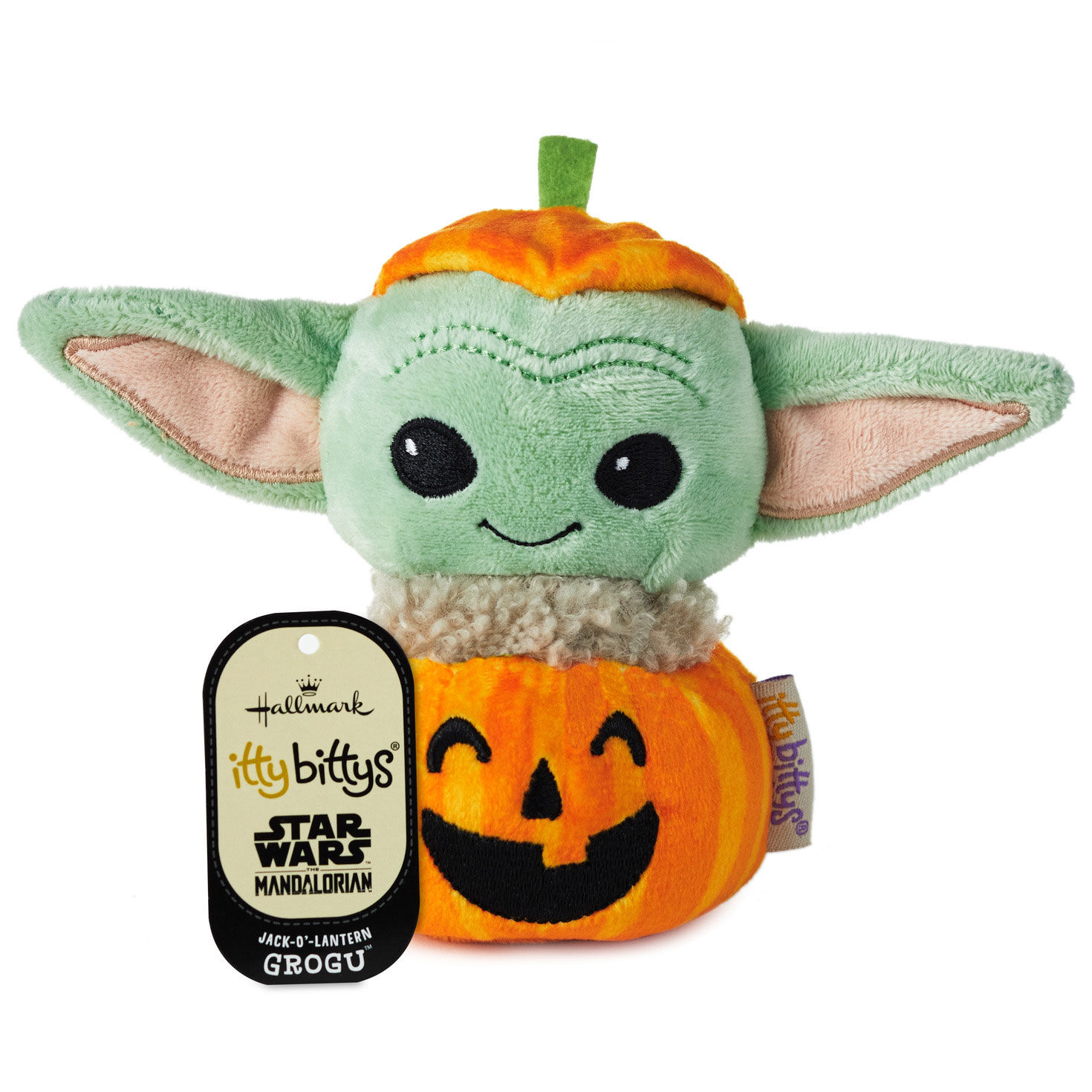 itty bittys&reg; Star Wars: The Mandalorian&trade; Grogu&trade; Jack-o'-Lantern Plush, , large image number 2