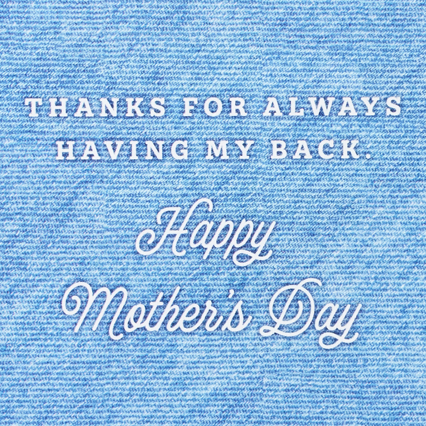 Jean Jacket With Heart Paper Craft Mother's Day Card Sentiment image number 2