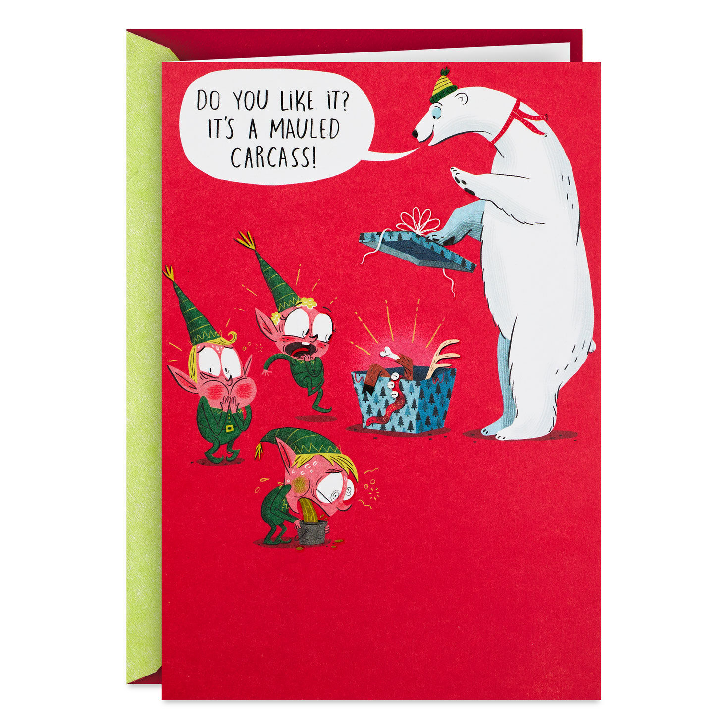 Polar Bear's Bad Gift Funny Christmas Card for only USD 4.49 | Hallmark