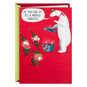 Sickened Elves with Polar Bear Funny Christmas Card Card Front image number 1