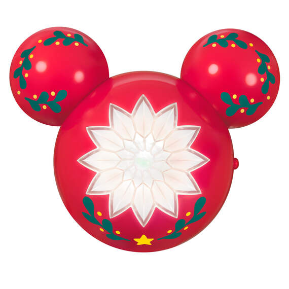 Mini Disney Mickey Mouse ShowToppers Musical Tree Topper With Light, 3.7"