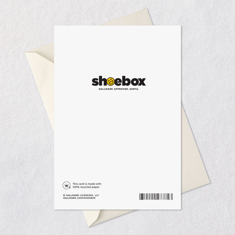 Gray Sloth Funny Belated Birthday Card Card Back with Envelope image number 7