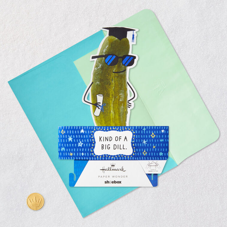 You're Kind of a Big Dill Funny 3D Pop-Up Graduation Card - Greeting Cards | Hallmark You're Kind of a Big Dill Funny 3D Pop-Up Graduation Card - Greeting Cards | Hallmark