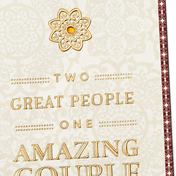 Two Great People, One Amazing Couple Money Holder Wedding Card, , large image number 4