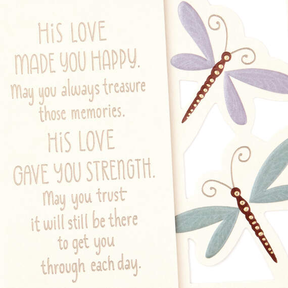 His Love Is Yours Forever Sympathy Card for Loss of Husband, , large image number 4