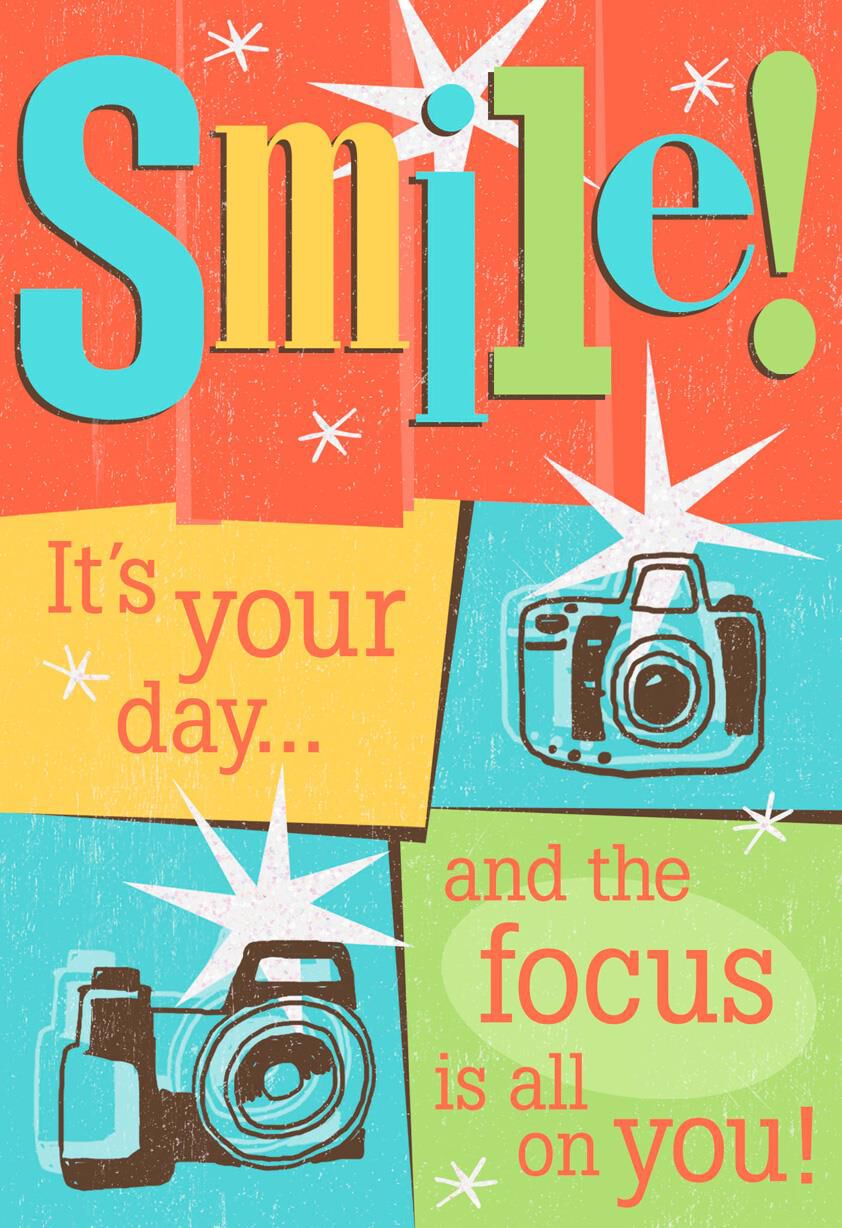 Vintage Cameras Birthday Card