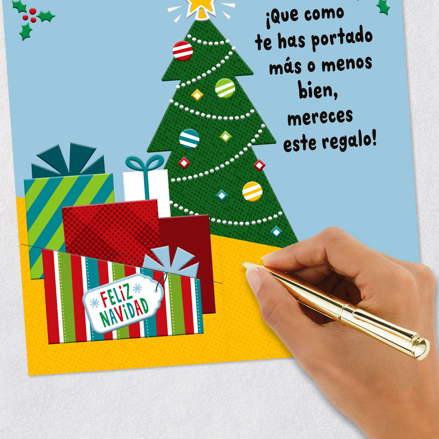Santa Brings Good News Spanish-Language Money Holder Christmas Card for only USD 2.99 | Hallmark
