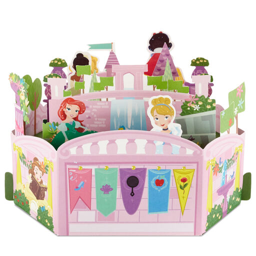 Disney Princesses Magical Birthday 3D Pop-Up Birthday Card, 