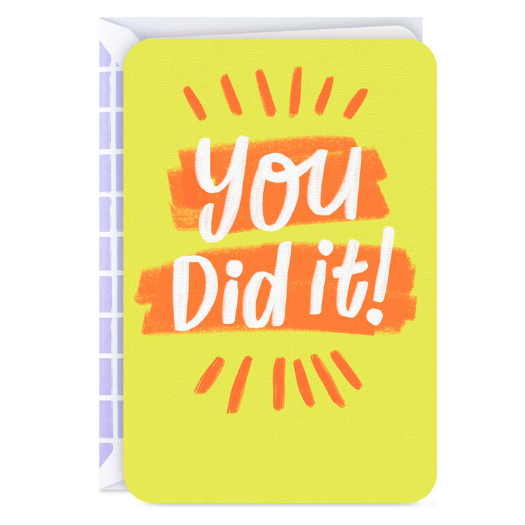 You Did It Congratulations Card