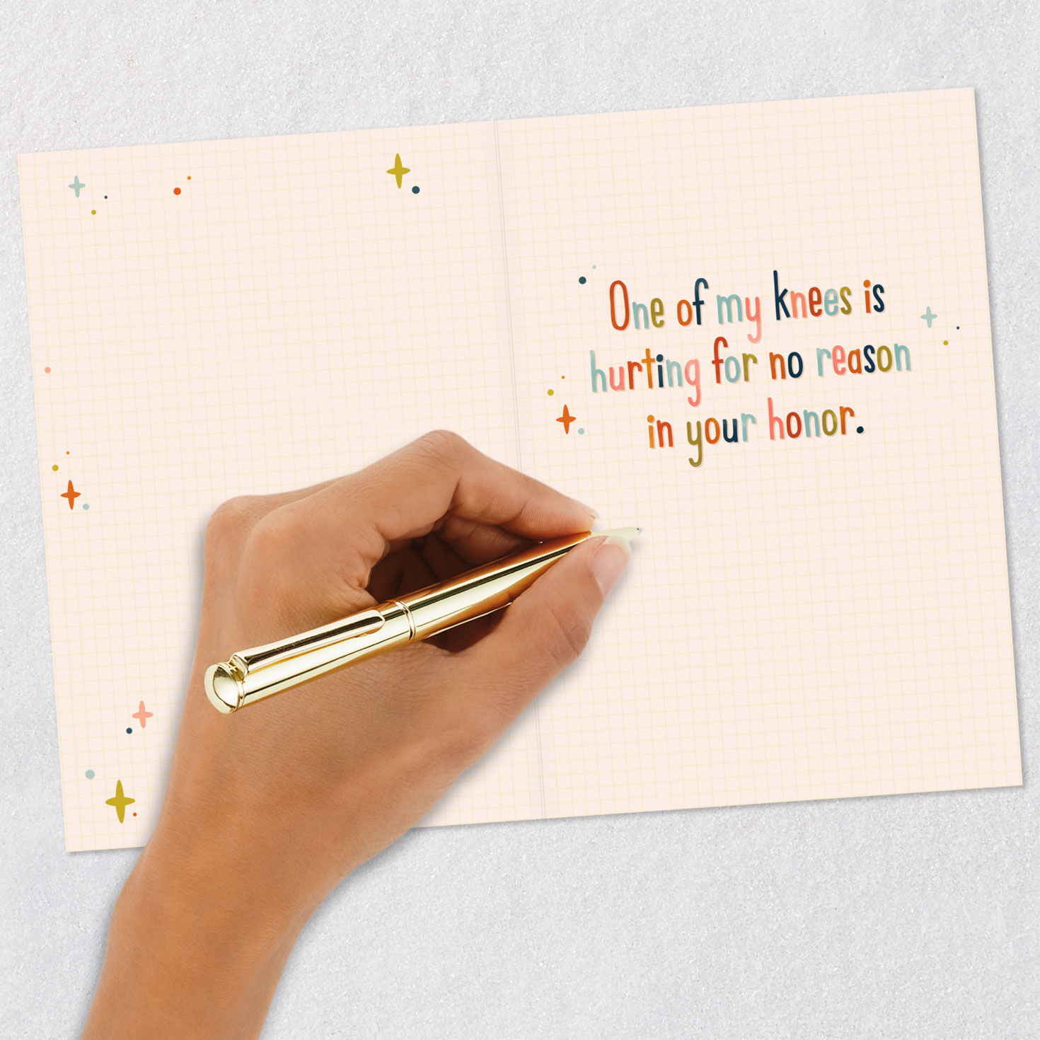 Retro Lettering Funny 40th Birthday Card Signing card image number 6