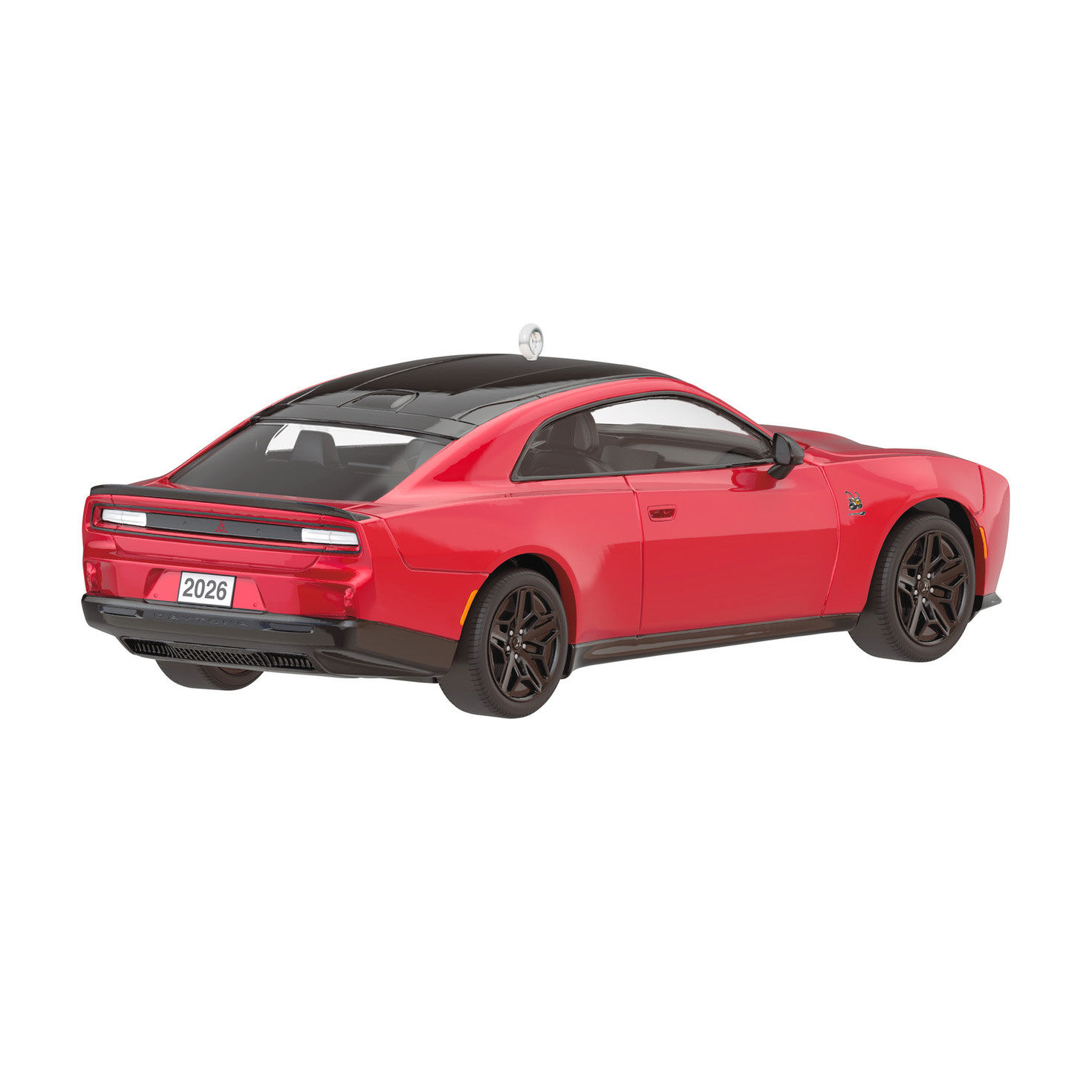 Red Dodge Charger Sports Car Keepsake Ornament Back image number 6