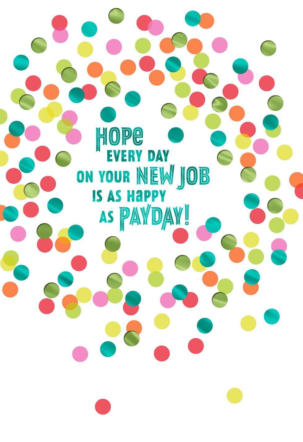 Happy Thoughts New Job Congratulations Card
