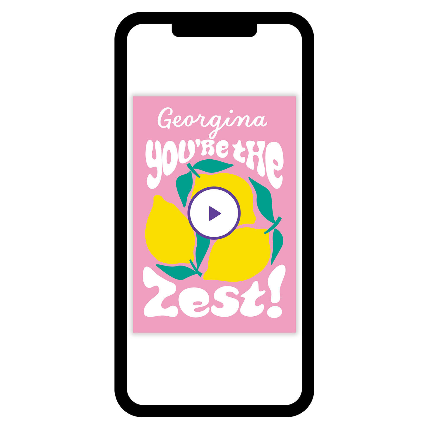 You're the Zest Lemons Friendship eCard