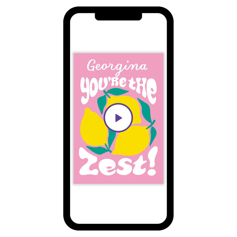 You're the Zest Lemons Friendship eCard