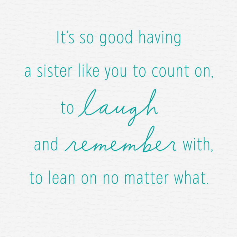Love Being Sisters With You Birthday Card, , large image number 2