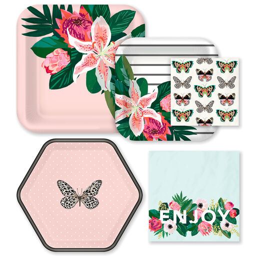 Butterflies and Blooms Party Essentials Set, 