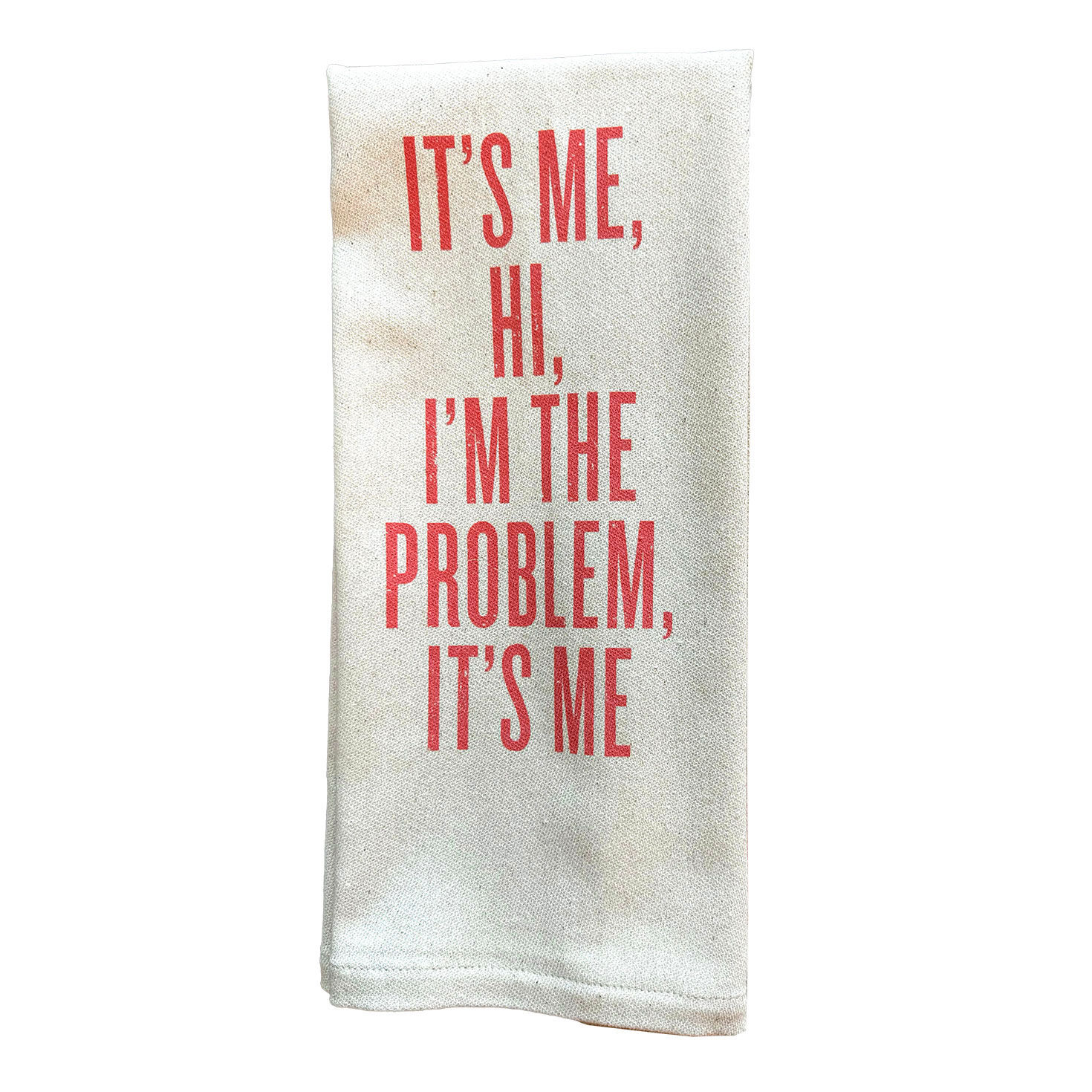 Southern Fried Design Barn It's Me Hi I'm the Problem Tea Towel, , large image number 1