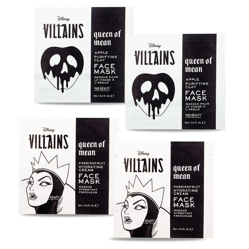 Mad Beauty Disney Villains Face Masks and Headband, Set of 5, 