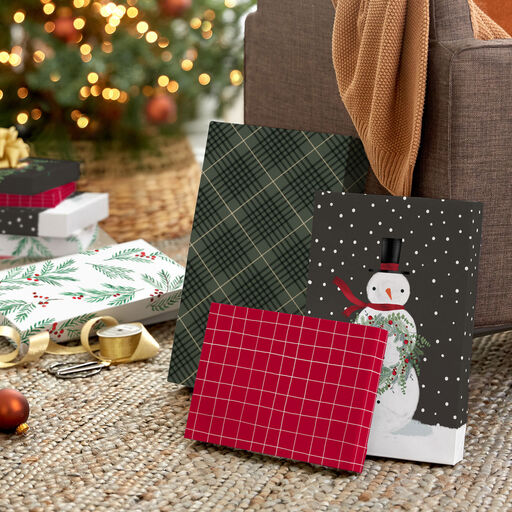 Traditional Designs 10-Pack Assortment Christmas Gift Boxes, 