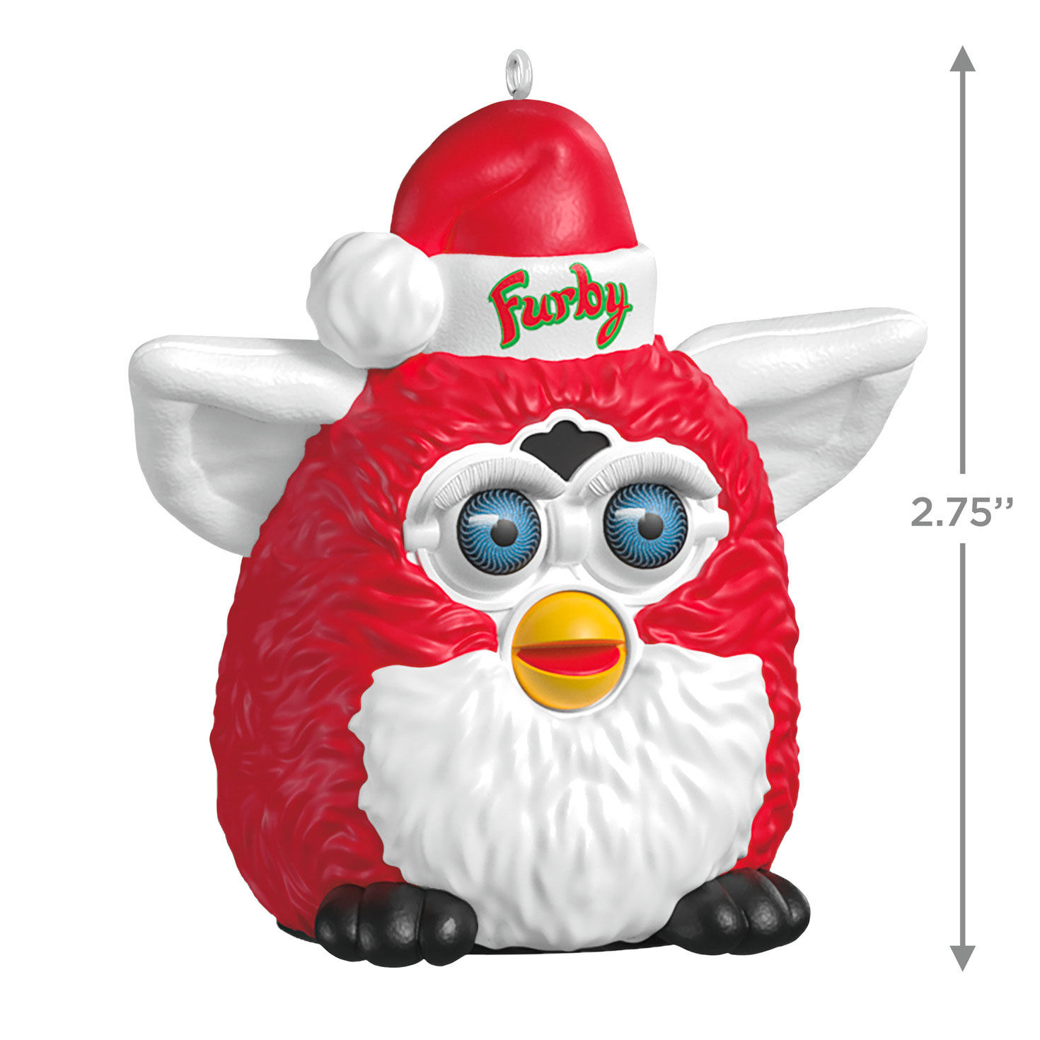Hasbro Furby in Santa Hat Keepsake Ornament Measurement image number 3