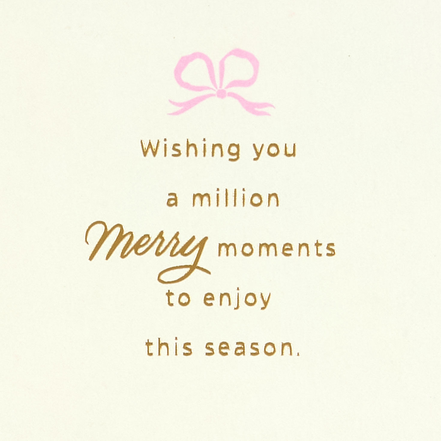 Ribbons and Bows Christmas Card Sentiment image number 2