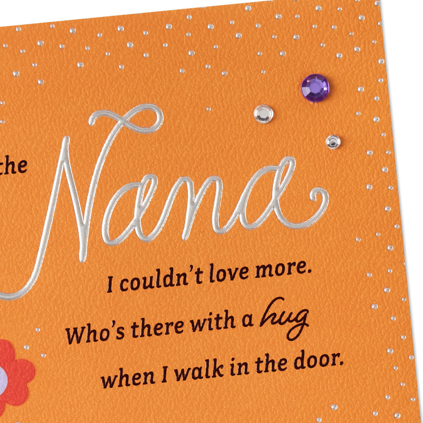 Flowers on Orange Nana Mother's Day Card  image number 5