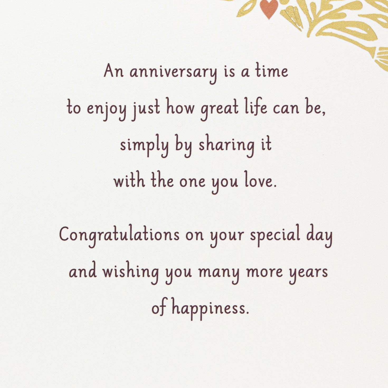 Wooden Heart Photo Frame Magnet Anniversary Card Sentiment image number 3