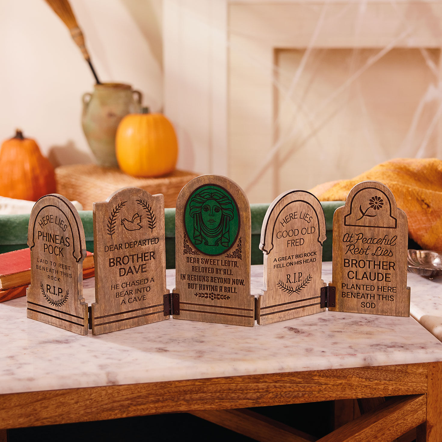 Disney The Haunted Mansion Fold-Out Tombstones Decoration