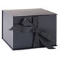 7.2" Solid Gray Large Square Gift Box, Gray, large image number 1