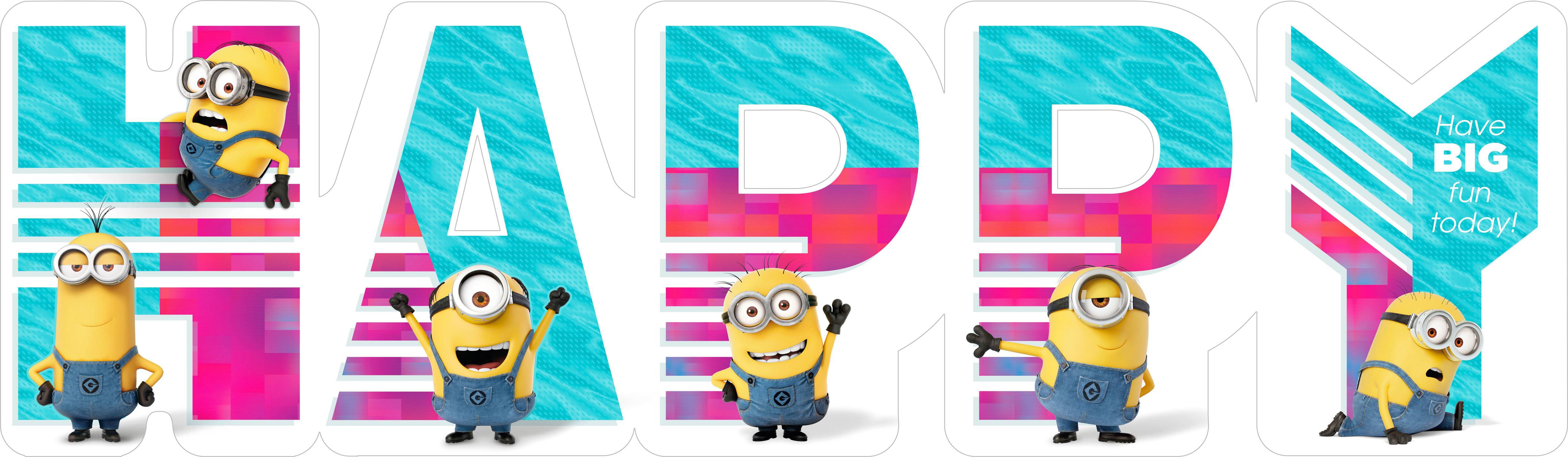Despicable Me Minions Happy Day Birthday Card
