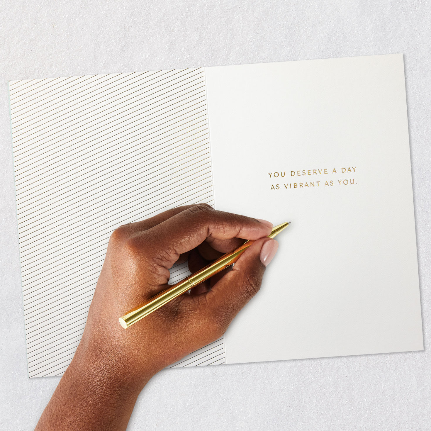 Beaded Lemons on Blue Happy Mother's Day Card Signing card image number 6