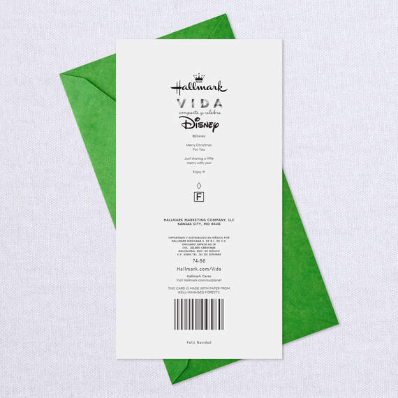 Disney Mickey Mouse Sharing Merry Spanish-Language Money Holder Christmas Card, , large image number 7